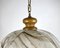 Pendant in Textured Glass and Wood 4