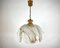 Pendant in Textured Glass and Wood, Image 2