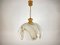Pendant in Textured Glass and Wood, Image 1