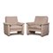 Hukla Fabric Armchairs in Beige, Set of 2 1