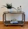 Mid-Century Chromed Metal Record Player Trolley with Two Glass Surfaces, 1960s 2
