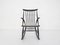 Black Wooden Model Iw3 Rocking Chair attributed to Illum Wikkelso for Niels Eilersen, Denmark, 1958 8