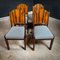 Art Deco Mid-Century Dining Room Chairs, Set of 4, Image 3