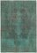 Turquoise Overdyed Area Rug 1