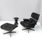 Fauteuil & Ottomane & Tabouret C Black Collection Edition par Charles & Ray Eames pour Vitra, 2004, Set de 3 1