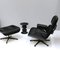 Black Collection Edition Lounge Chair & Ottoman & C Stool by Charles & Ray Eames for Vitra, 2004, Set of 3 3