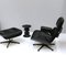 Fauteuil & Ottomane & Tabouret C Black Collection Edition par Charles & Ray Eames pour Vitra, 2004, Set de 3 3