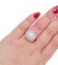 18 Karat Rose and White Gold Ring with Diamonds, Image 5