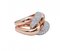 Ring aus 18 Karat Rosé- und Weißgold mit Diamanten 2