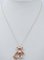 18 Karat Rose Gold Pendant Necklace with Emeralds & Diamonds, Image 4
