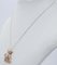 18 Karat Rose Gold Pendant Necklace with Emeralds & Diamonds, Image 3