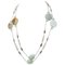 Rose Gold and Silver Retrò Necklace with Jade & Pearls, 1950s, Image 1