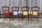 Vintage French Wooden Dining Chairs, 1930s, Set of 4 4