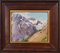 Artista sconosciuto, Paesaggi di montagna, Dipinti ad olio su cartoncino, set di 2, Immagine 3