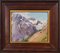 Unknown Artist, Mountain Landscapes, Oil on Card Paintings, Set of 2, Image 3