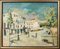 Impressionist Artist, Town Scene, Mid-20th Century, Oil on Canvas, Image 2