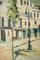 Artista impresionista, Escena de la ciudad, mediados del siglo XX, óleo sobre lienzo, Imagen 5