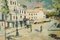 Impressionistischer Künstler, Stadtszene, Mitte des 20. Jahrhunderts, Öl auf Leinwand 3
