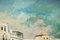 Artista impressionista, Scena di città, Metà del XX secolo, Olio su tela, Immagine 7