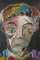Tello, Retrato expresionista, Finales del siglo XX, Óleo a bordo, Enmarcado, Imagen 2