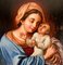Ikone Madonna mit Kind und silberner Riza, 1800 5