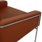 Airport Chair in Walnut Aniline Leather by Arne Jacobsen 4