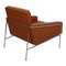 Airport Chair in Walnut Aniline Leather by Arne Jacobsen 5