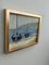 Barcos en el mar, años 50, óleo a bordo, con marco, Imagen 2