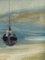 Barcos en el mar, años 50, óleo a bordo, con marco, Imagen 8