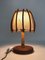 Lámpara de mesita de noche Louis Sognot de ratán, años 50, Imagen 2