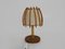 Lámpara de mesita de noche Louis Sognot de ratán, años 50, Imagen 6