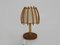 Nachttischlampe Louis Sognot aus Rattan, 1950er 6