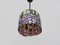 Tiffany Suspension in Glass Paste with Floral Decoration 7