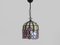 Tiffany Suspension in Glass Paste with Floral Decoration 5