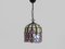 Tiffany Suspension in Glass Paste with Floral Decoration, Image 5
