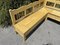 Vintage Natural Wooden L Shaped Bench 6