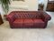Vintage Oxblood Color Leather Sofa 1