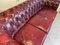 Vintage Oxblood Color Leather Sofa 18