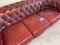 Vintage Oxblood Color Leather Sofa, Image 8