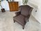 Vintage Brown Chimney Armchair 4