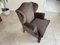 Vintage Brown Chimney Armchair 9