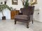 Vintage Brown Chimney Armchair 2