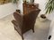 Vintage Brown Leather Armchair 12