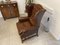 Vintage Brown Leather Armchair 9