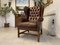 Fauteuil Vintage en Cuir Marron 1