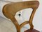 Silla de comedor Biedermeier de madera de nogal, Imagen 2