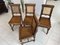 Vintage Brown Wooden Dining Chair 2