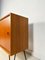 Credenza vintage in teak con vetrina e gambe a forcina, anni '60, Immagine 8