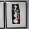 Petra Castro, Abstract Compositions, 20th Century, Silkscreen Prints, Framed, Set of 2 2