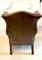 Large Antique Brown Leather Wing Chairs, 1920s, Set of 2, Image 11